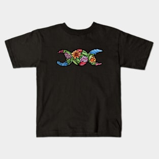 Triple Moon Bloom Kids T-Shirt